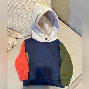 Gap toddler boy colorblock hoodie 2t